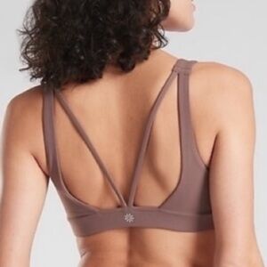 Athleta Exhale Sports Bra Size XL Mauve